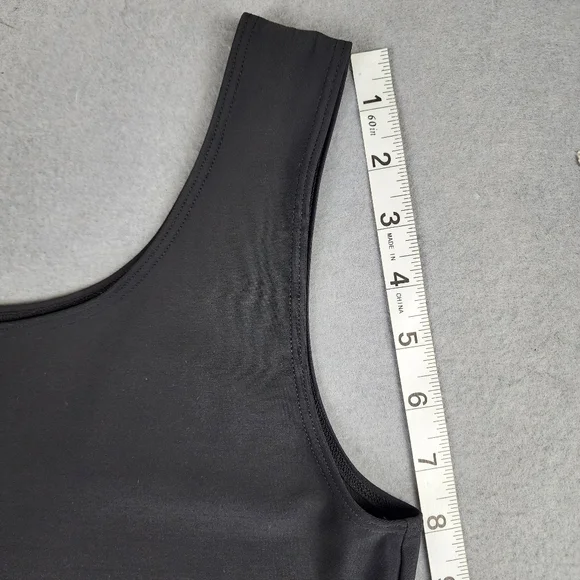 Maidenform Black Body Shaper Mini Dress 2XL Tummy Control Shapewear Slip - Picture 8 of 9